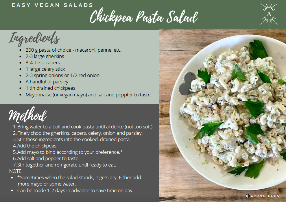 Chickpea Pasta Salad Recipe